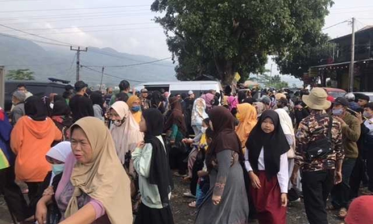 Ribuan Warga Kabupaten Bandung Sejak Pagi Telah Penuhi Lokasi Permakaman Eril