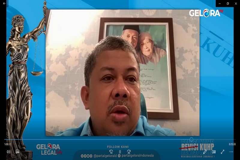 Fahri Hamzah Berharap RUU KUHP Disahkan Akhir Tahun 