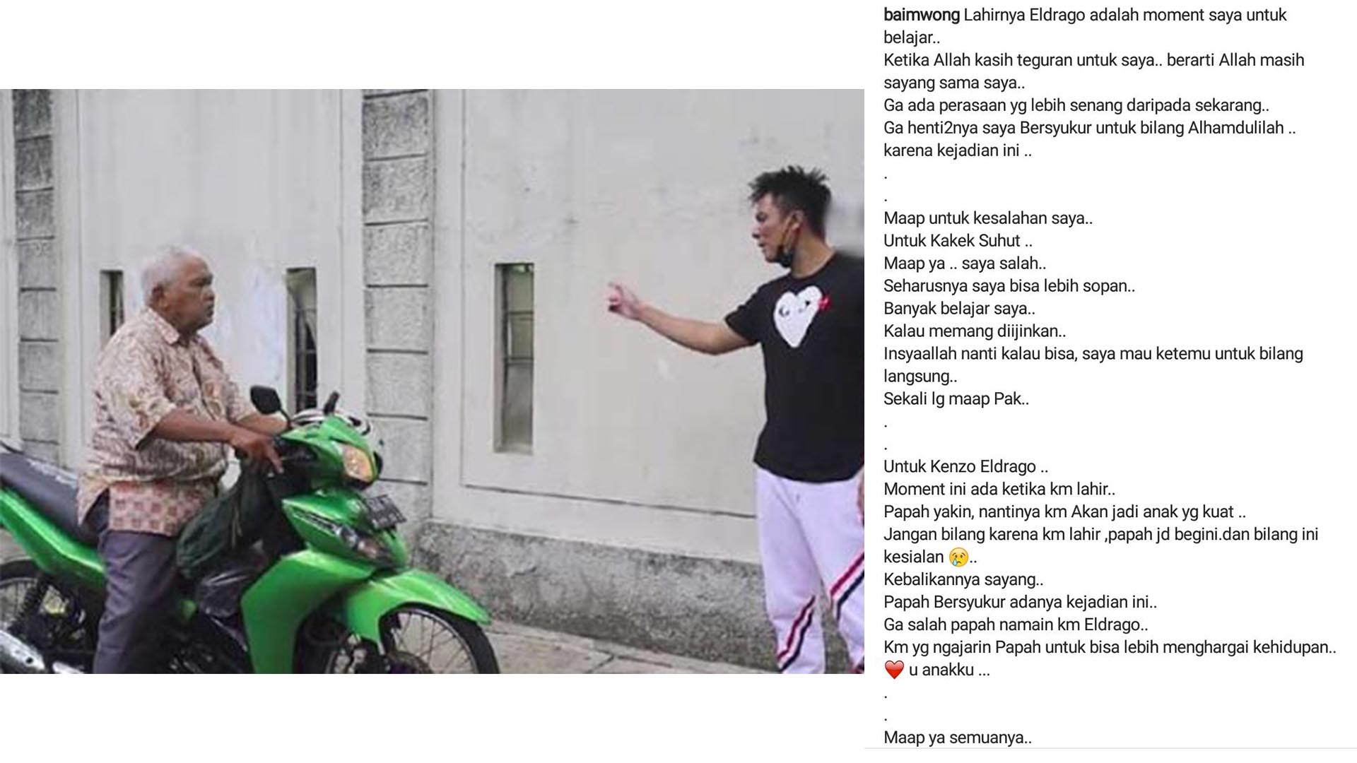 Curahan Penyesalan Baim Wong Menyentuh Hati: Maafkan Saya Pak