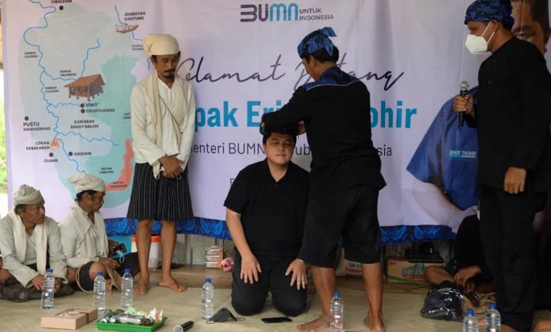 Sambangi Baduy, Erick Thohir Didaulat Jadi Dulur Baduy