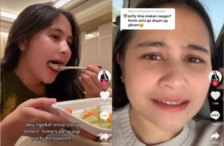 Dikomentari Makan Nasi Goreng Tek Tek, Prilly Latuconsina: Gak usah Heran Hai Netizen