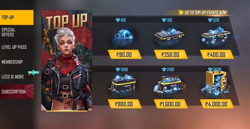 Top Up Bonus 100% Free Fire: Dapatkan Hingga 1000 Berlian Gratis