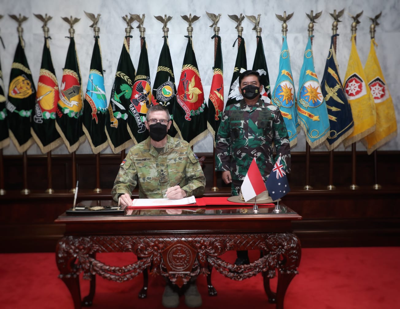 Panglima TNI Terima Kunjungan Kehormatan Panglima Angkatan Bersenjata Australia