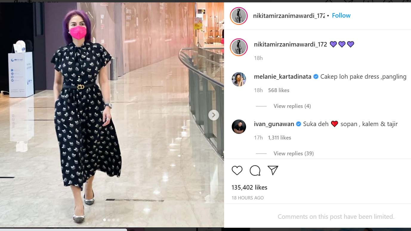 Penampilannya Berubah, Nikita Mirzani Banjir Pujian