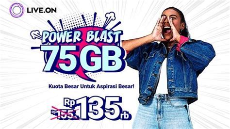 Live.On Luncurkan Paket Power Blast 75GB