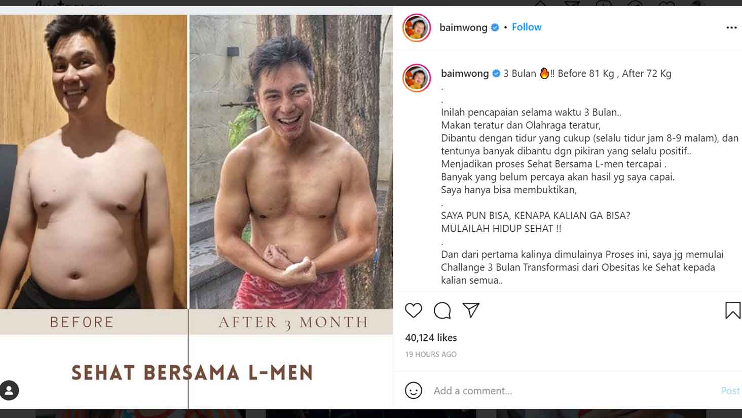 Baim Wong Kini Mulai Berotot dan Kekar