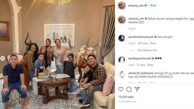 Ashanty Bahas Rencana Liburan Bareng Keluarga Besar Krisdayanti