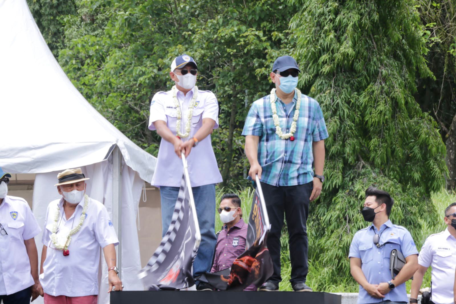 Bamsoet dan Tommy Soeharto Resmikan Indonesia Drag Big Bike Championship 2021