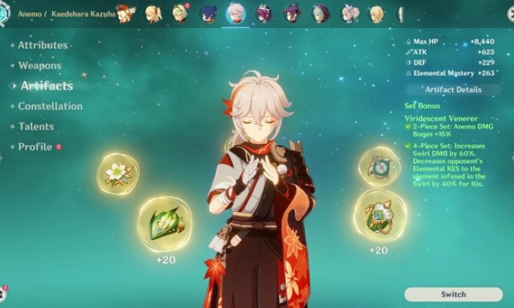 Tips & Taktik Terbaik Bermain Genshin Impact Sebagai Kaedehara Kazuha