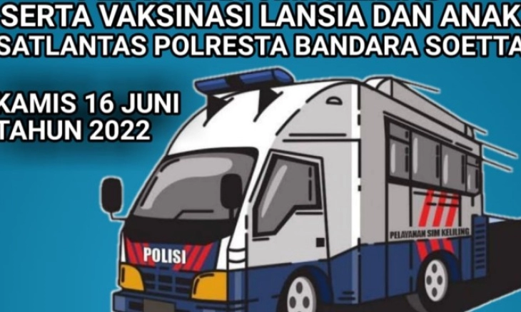 Terobosan Baru Sat Lantas Polresta BSH Kombinasikan SIM Keliling dan Gerai Vaksinasi