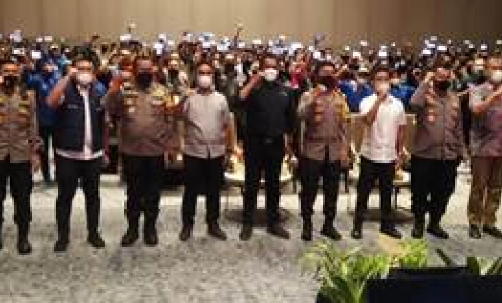 Polda Jatim, PWI,  AMSI, Warganet, Netizen Deklarasi Anti Hoax, Bijak Bermedsos