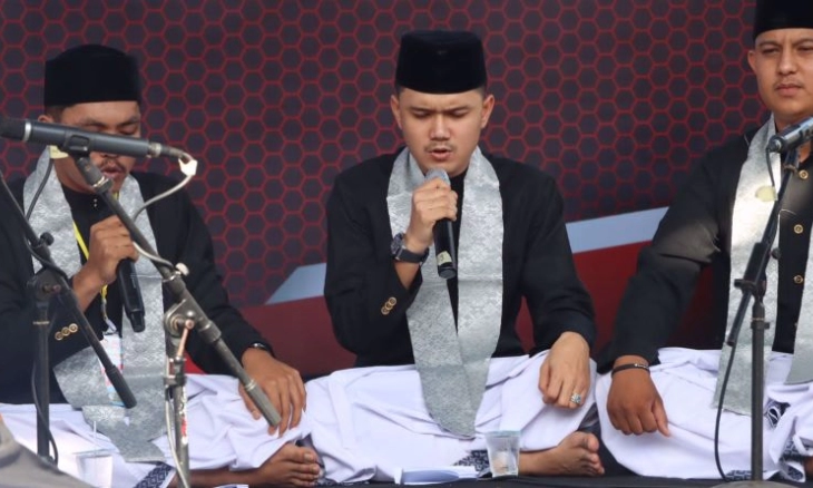 Lantunan Shalawat Nabi di Festival Dikee Aceh Even Bhayangkara Seulawah Expo 2022