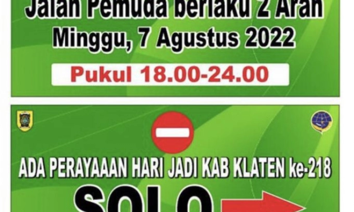 Ada Konser Musik HUT ke-128 Klaten Jalan Lingkar dari Arah Jogja ke Stadion Klaten Ditutup Malam Ini