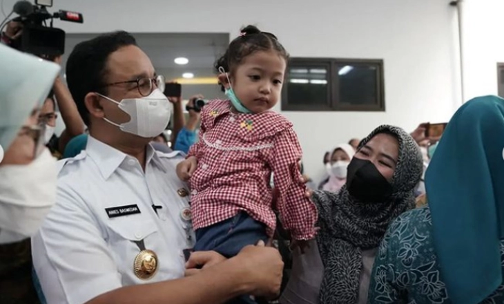 Bulan Imunisasi Anak Nasional, Anies Ajak Orang Tua Lindungi Anak-anak