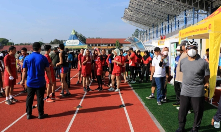 Persiapan Porprov Banten ke-VI, Walikota Tangerang Tinjau Tes Fisik Para Atlet 