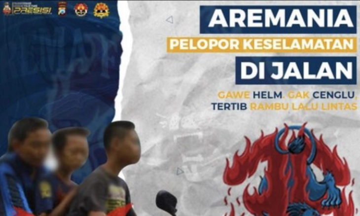Polres Malang Ajak Aremania jadi Pelopor Keselamatan Berlalu Lintas