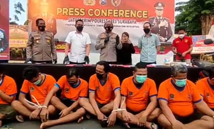 Sering Memeras dan Melakukan Kekerasan, 7 Anggota BNN Gsdungan Dibekuk Polisi