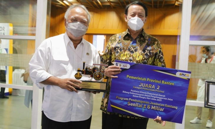 Banten Raih Juara 2 Kinerja Bidang Kebinamargaan Kementerian PUPR