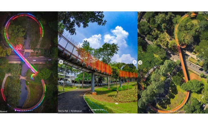 Anies Pamer Tebet Eco Park, Ada Infinity Connecting Bridge