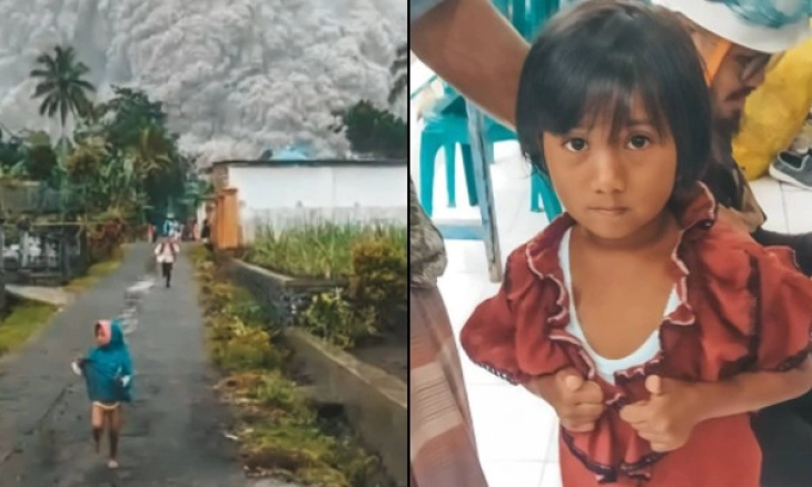 Viral! Gadis Cilik Berkerudung Hijau yang Berlari Kencang Menjauhi Erupsi Gunung Semeru Terungkap