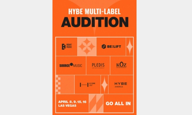 Tujuh Label di Bawah Hybe Mengadakan Audisi Bersama Pertama di AS