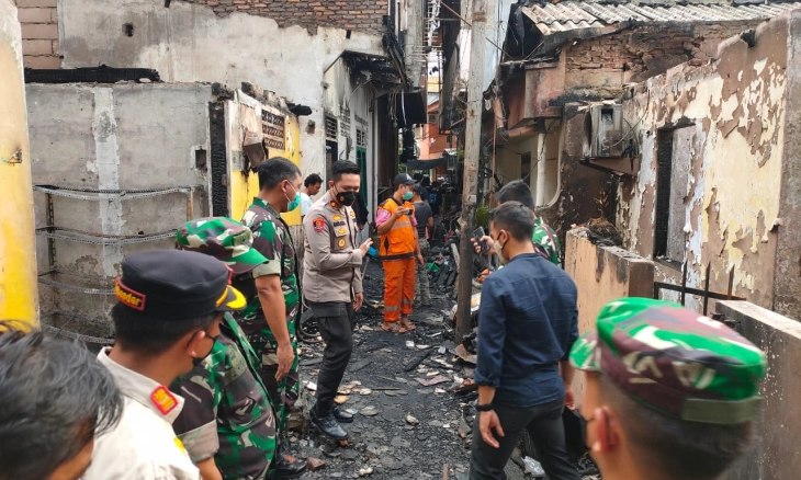 Korban Terdampak Kebakaran di Sawah BesarJakpus Dapat Sembako 