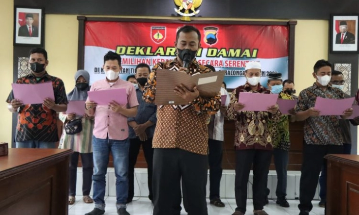Deklarasi Damai Pilkades Serentak Tahun 2022 Kota Pekalongan 