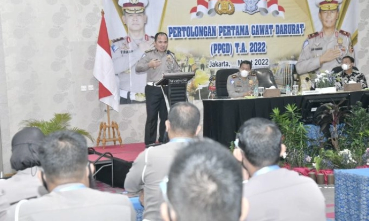 Subdit Laka Ditgakkum Korlantas Polri Gelar Pelatihan PPGD Turunkan Tingkat Fatalitas Korban Laka