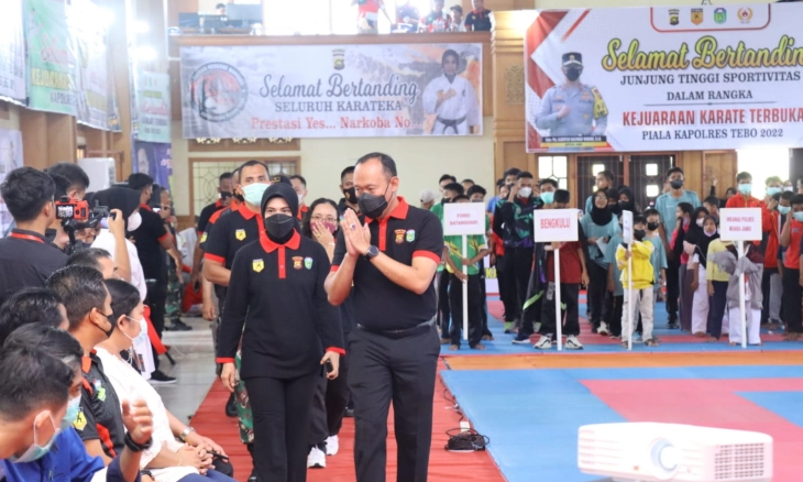 Kejuaraan Karate Piala Kapolres Tebo 2022 Resmi Dibuka Hari Ini