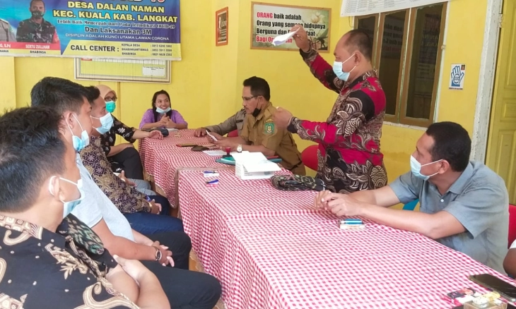 Pengamanan Penetapan Calon Kades di Kabupaten Langkat