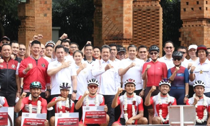 Penyambutan Kemenangan Atlet Sepeda SEA Games Vietnam di GBK