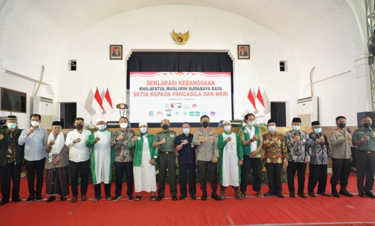 Khilafatul Muslimin Surabaya Raya Deklarasi Setia pada Pancasila dan NKRI