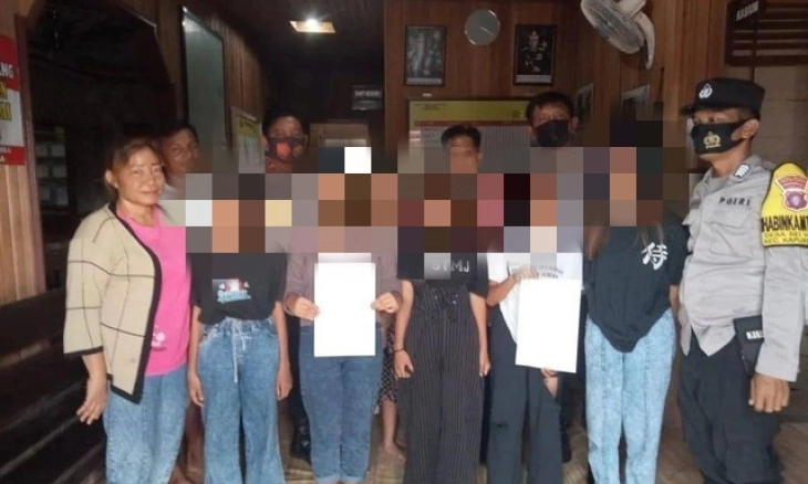 Viral Perkelahian Pelajar Putri, Polsek Kapuas Gerak Cepat Lakukan Mediasi