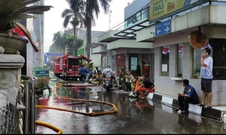 Kebakaran di Lantai 3 Kantor Pusat Pegadaian Kramat Raya, Jakpus