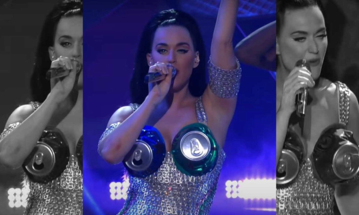 Viral! Bir Mengalir dari Bra Katy Perry Saat Konser di Las Vegas
