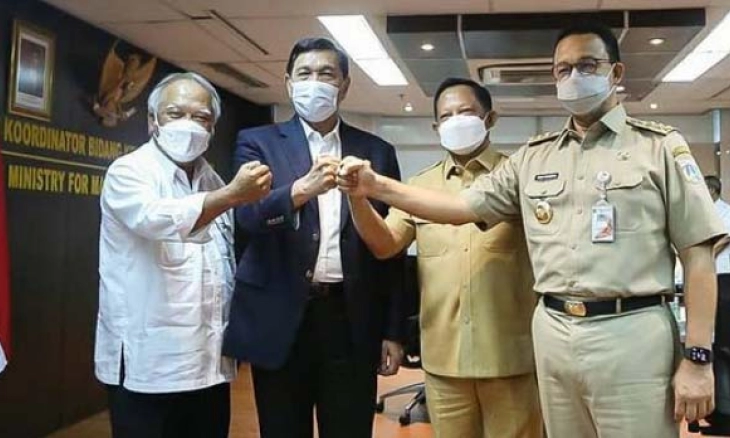 Luhut Saksikan Mou PAM Terintegrasi yang Diteken Mendagri, PUPR, dan Anies Baswedan