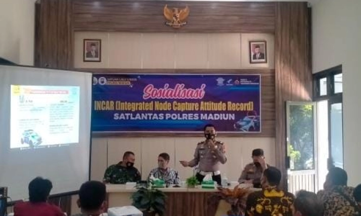 Satlantas Polres Madiun Sosialisasikan Kendaraan INCAR