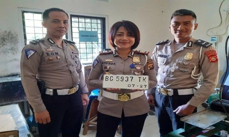 Pelat Nopol Putih Mulai Diterapkan di Ogan Ilir