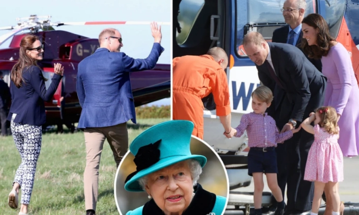 Ratu Eizabeth II Larang Pangeran William dan Keluarga Terbang dengan Helikopter 