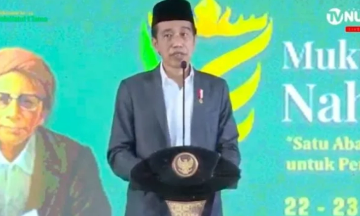 Presiden Joko Widodo Buka Muktamar ke-34 NU di Lampung