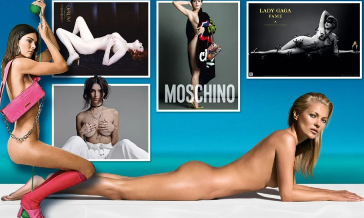 Mengintip Model Iklan Telanjang dari Lady Gaga Hingga Kate Moss di Produk Merek Terkenal