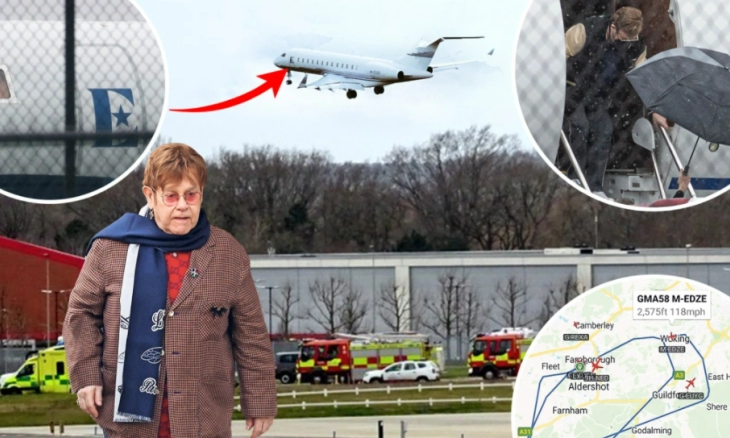 Jet Pribadi Elton John Alami Kegagalan Hidrolik di Ketinggian 10.000 Kaki 