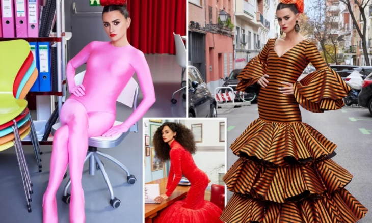 Penelope Cruz Pamerkan Sosok Seksi dalam Balutan Bodysuit Pink Ketat