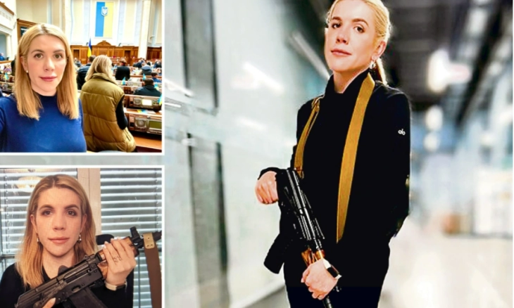 Anggota Parlemen Ukraina, Kira Rudik Angkat Senjata Bela Negaranya dari Tentara Jahat Rusia