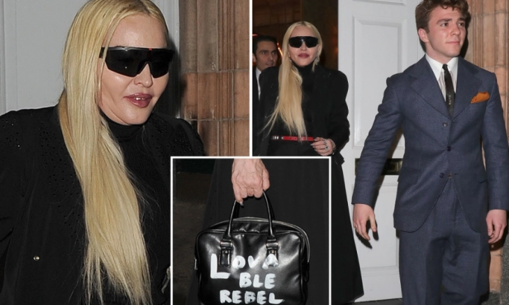 Madonna Bawa Tas Bertuliskan ‘Lovable Rebel