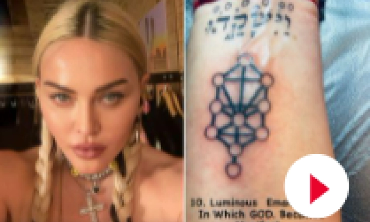 Madonna Pamerkan Tato Baru di Media Sosial, Inspirasi dari Kabbalah 