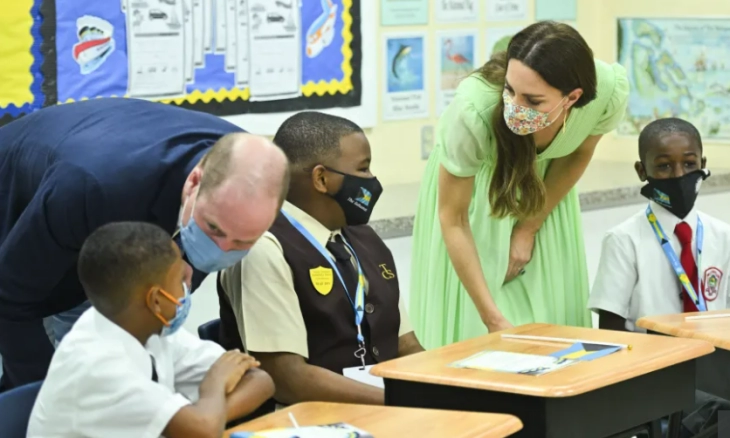Pangeran William dan Kate Middleton Akhiri Tur Kerajaan, Kunjungi SD Sybil Strachan di  Karibia 