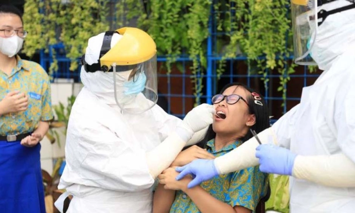 405 Siswa di Kota Tangerang Di-swab PCR