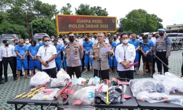 Ditetapkan 12 Tersangka Demo Ricuh GMBI Termasuk Penunggang Maung Lodaya