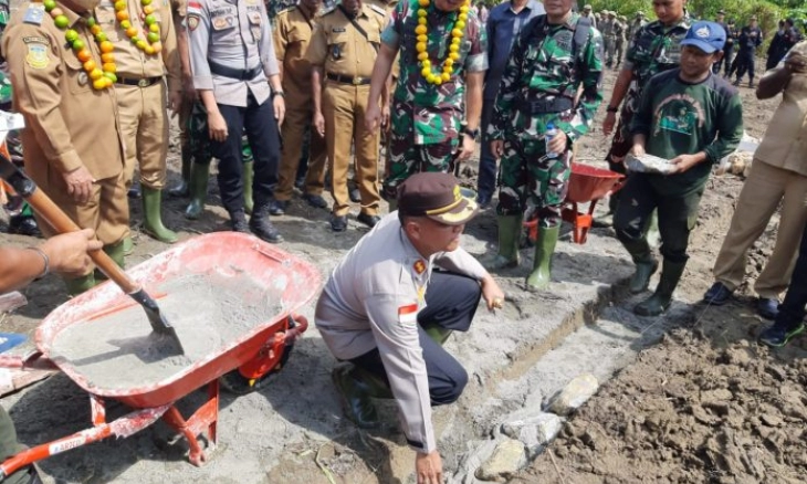 Pembukaan TMMD ke-114 di Kampung Suskun, Tapal Batas RI-PNG